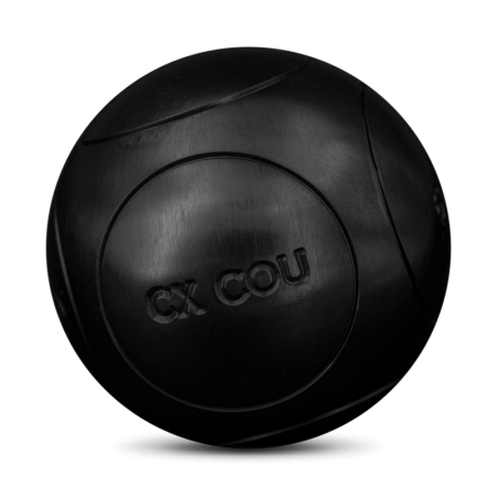 la boule noir CX COU Strie 1 Boule de pétanque carbone - Obut