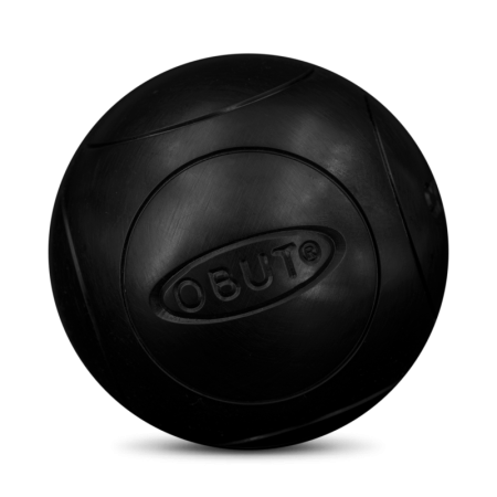la boule noir CX COU Strie 1 Boule de pétanque carbone - Obut