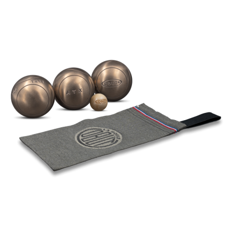 ATX Strie 1 Boule de pétanque inox haut de gamme - Obut
