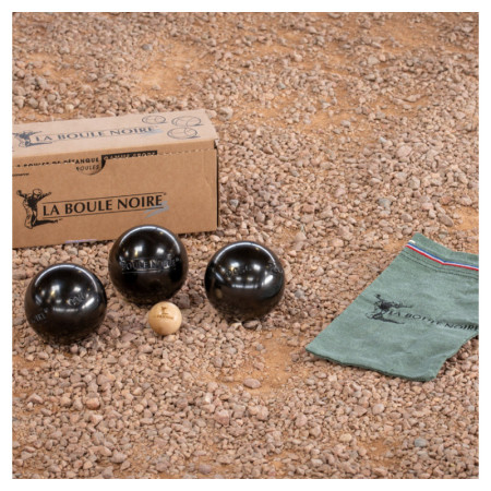 la boule noir Cou Lisse Boule de pétanque carbone - Obut
