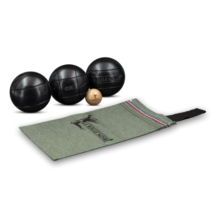 la boule noir Cou Striée Boule de pétanque carbone - Obut